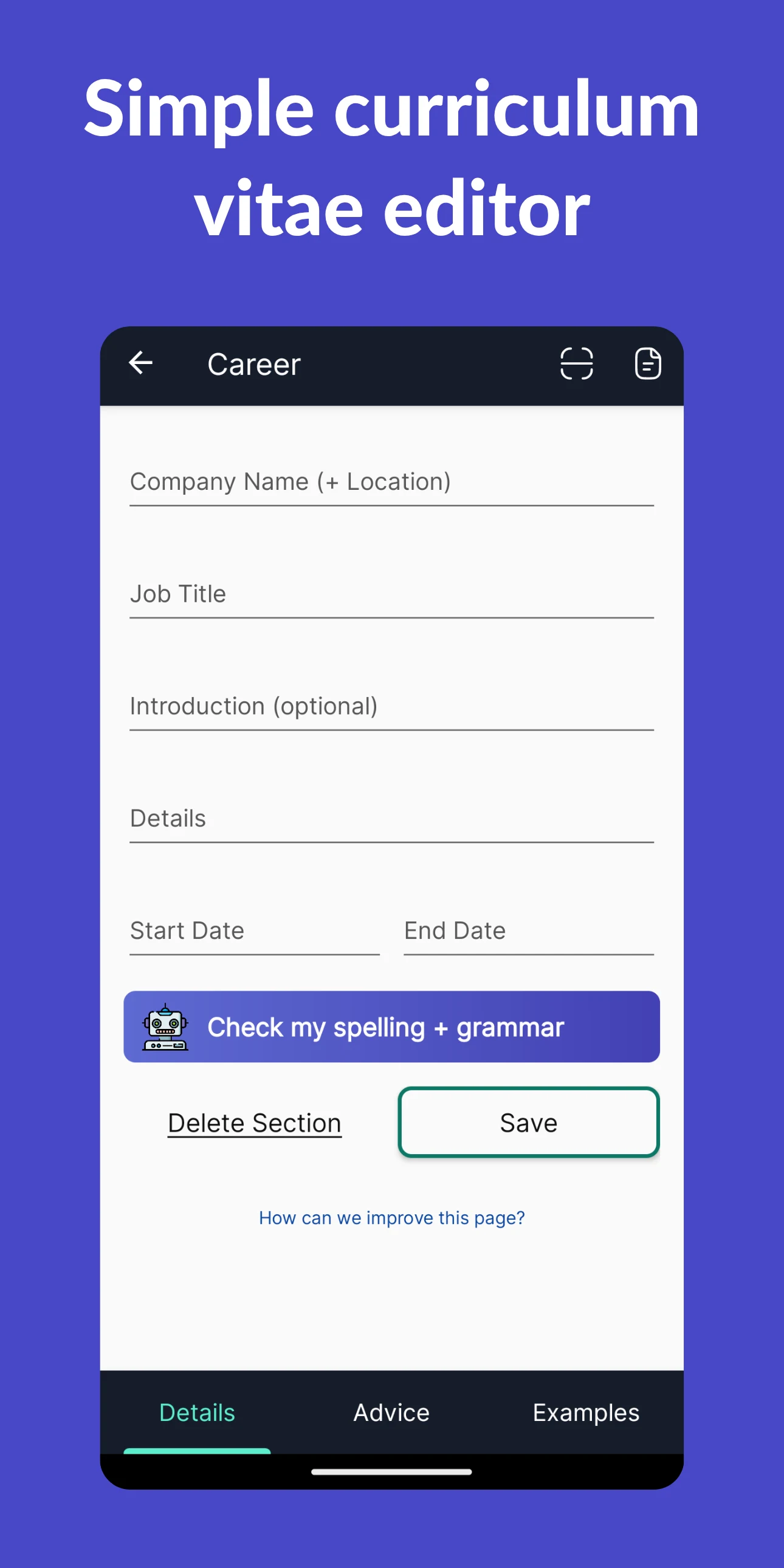 Resume Builder - CV Engineer screenshot